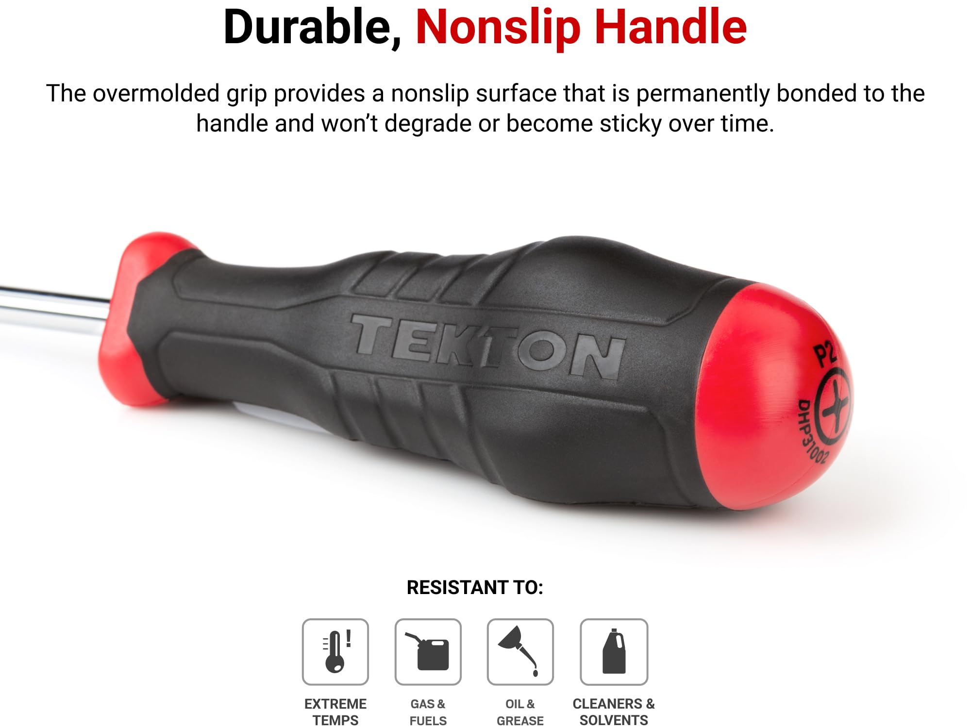 TEKTON 3-Piece Square High-Torque Screwdriver Set (S1-S3) | DHQ43001 | Made in USA | Professional Tool for Automotive, Machinery & Heavy-Duty Repairs