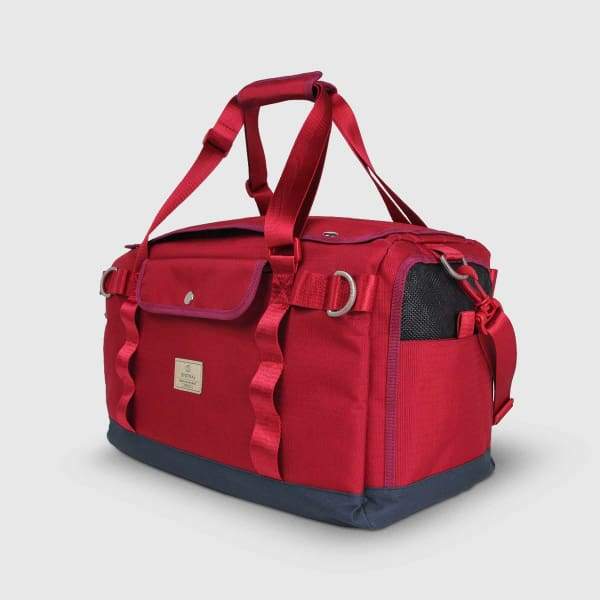Lightweight Breathable Red Pet Carrier for Dogs & Cats - Portable Multi-Function Travel Carrier for Airplane, Car, and Outdoor Adventures