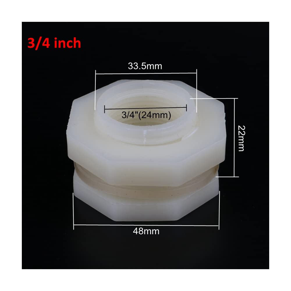 1PCS ABS Aquarium Fish Tank Connector - 3/4 Inch Drain Pipe Joint with Water Valve for Brewing & Wine Making - Perfect for Home Aquariums, Hydroponics & DIY Brewing Projects