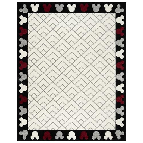 Mickey Border Heads, Ivory/Black