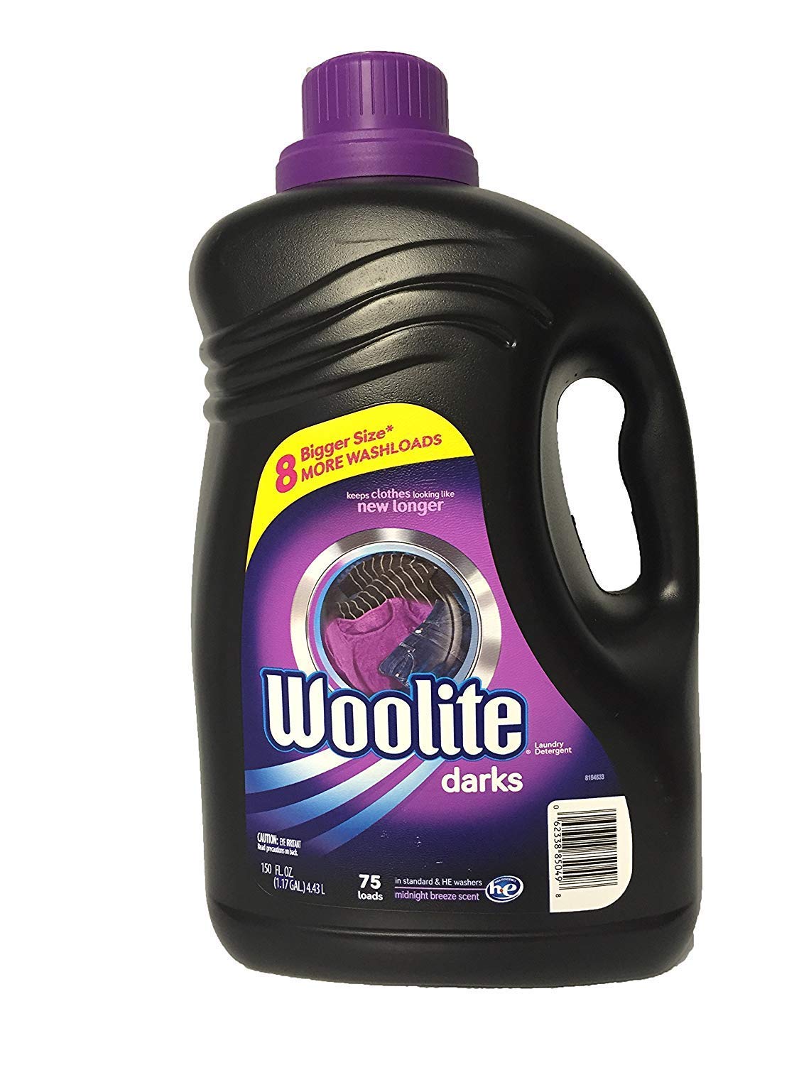 Woolite Darks Laundry Detergent 150 Oz - Gentle Liquid Detergent for Dark Clothes | Perfect for Jeans, Black Dresses & Dark-Colored Fabrics