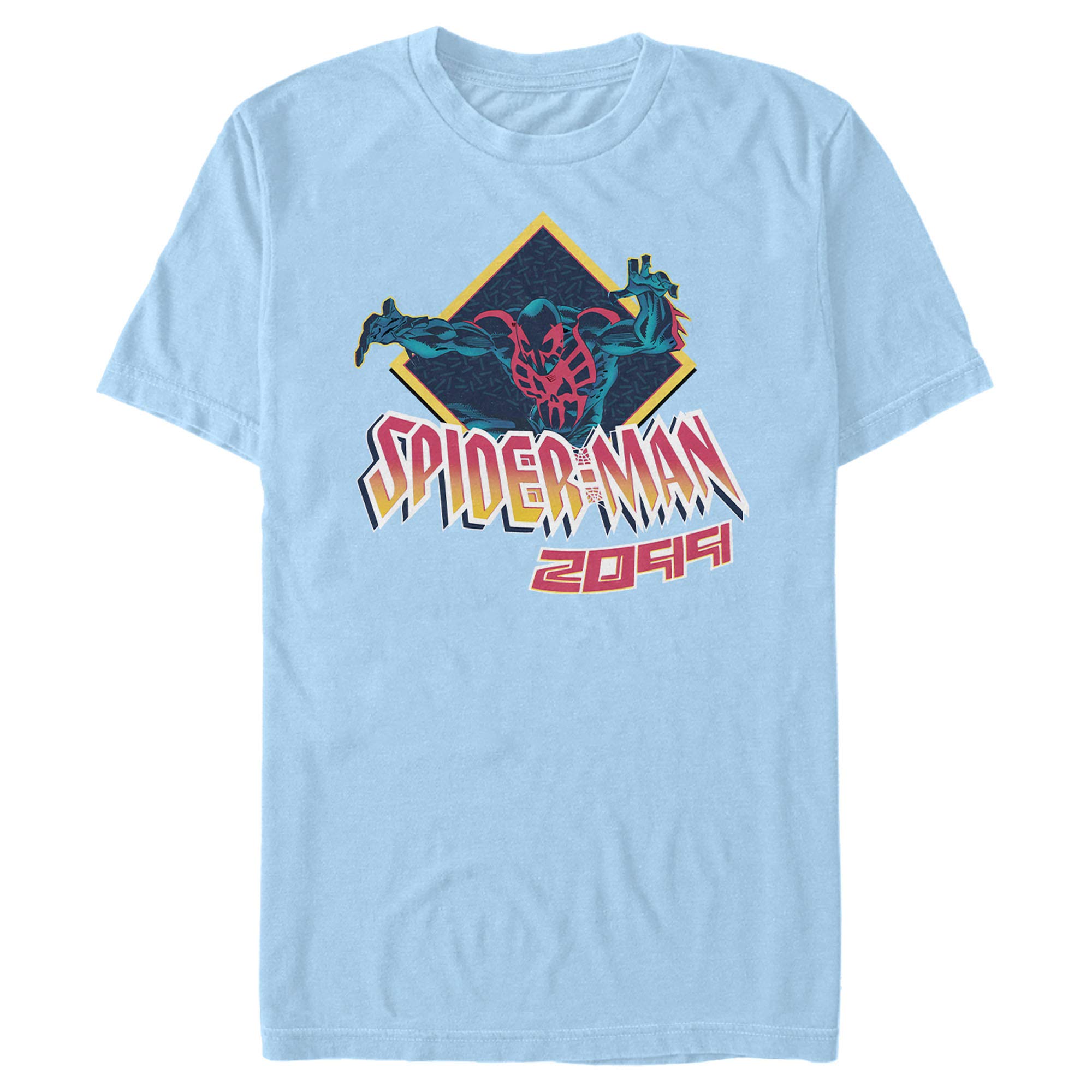 Marvel Men's Spider-Man 2099 Diamond Graphic T-Shirt - Cool Superhero Tee for Casual Wear, Cosplay & Comic Con Events