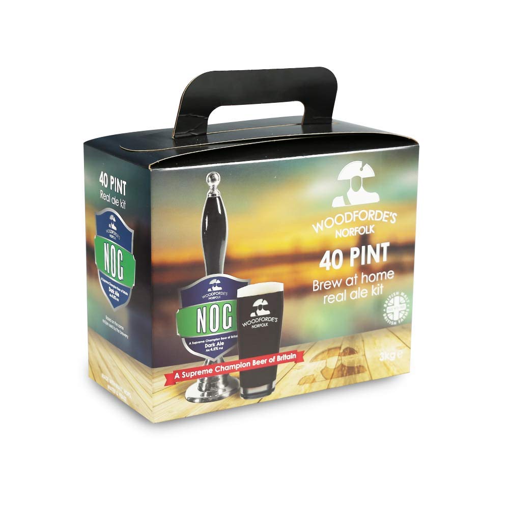 Woodforde's Nog Porter 40 Pint 3kg Home Brew Beer Kit - Premium Dark Ale Brewing Supplies for Home Brewers | Perfect for Holidays, Parties & Craft Beer Enthusiasts