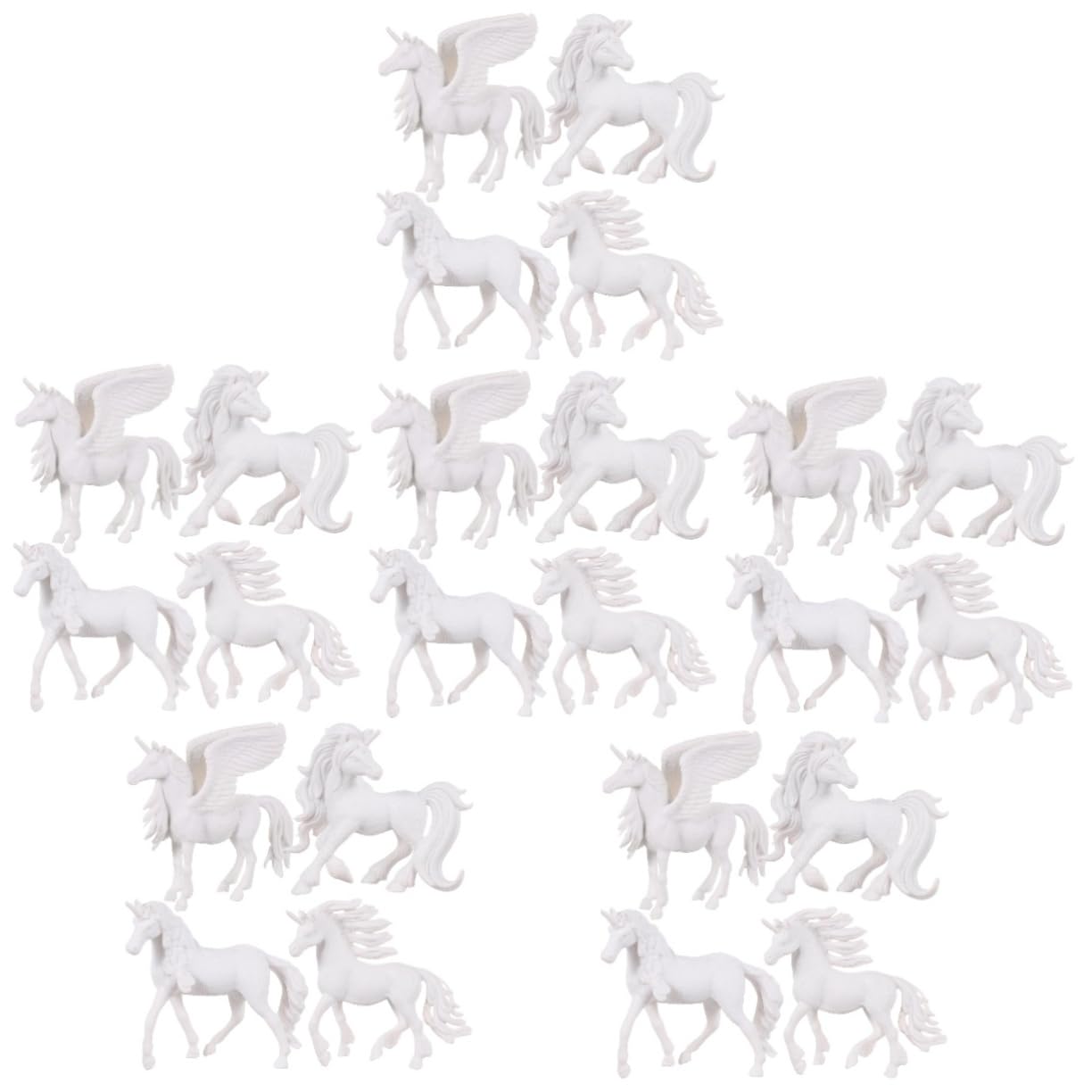 NOLITOY 24 Pcs DIY Unicorn Mould Kit - 3D Plastic Hand Casting Craft for Kids Ages 4-6, Easter Egg Decorating, Birthday Party Favors, Classroom Art Activities & Sensory Play