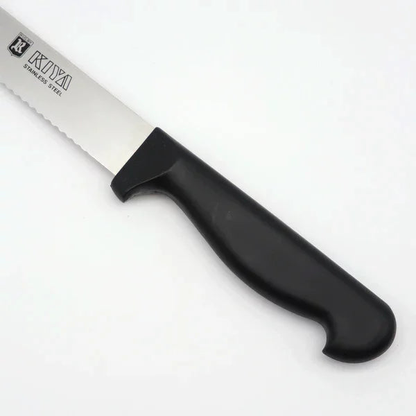 Premium Kiya Bread Slicer - 250mm Stainless Steel Serrated Bread Knife for Thin Slicing | Perfect for Bakers, Sandwiches & Home Kitchen Use