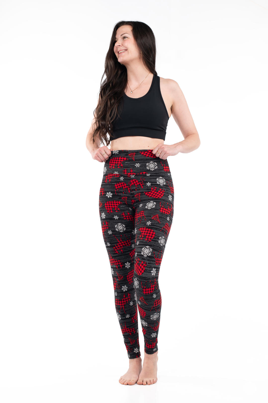 **High Waisted Leggings for Women - Comfortable & Stretchy Yoga Pants - Perfect for Hiking, Running, and Workouts**