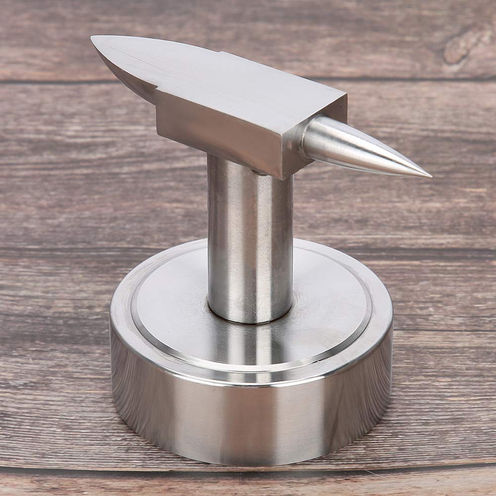 TMISHION Double Horn Anvil - Heavy Duty Metalworking & Jewelry Making Tool for Silversmiths, Blacksmiths - Wide Base Design for Stable Forming & Shaping - Perfect for DIY Crafts, Ring Making & Metal Art Projects