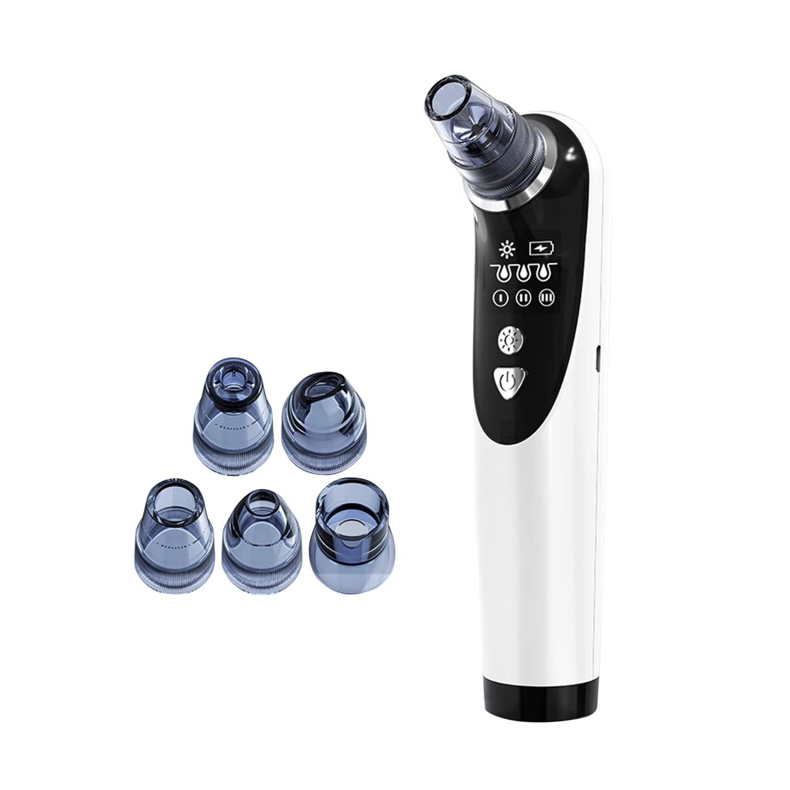 Cavitation Blackhead Remover with Heat - 5 Attachments for Deep Pore Cleaning at Home