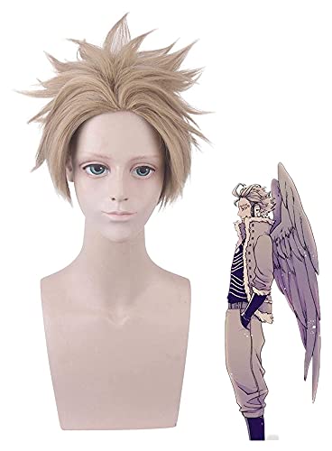 My Hero Academia Hawks Cosplay Wig - Heat Resistant Synthetic Short Wig for Anime Costume | Perfect for Halloween, Cosplay Events & Anime Conventions