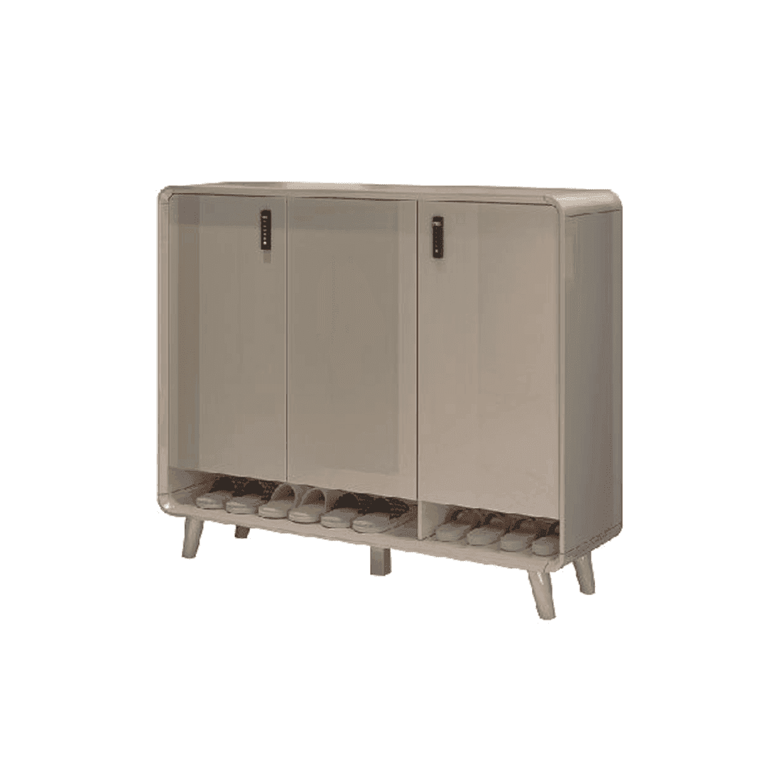 Lottie 3 Door Shoe Cabinet with Number Lock - 120cm Storage Organizer for Entryway, Hallway & Closet - Secure Shoe Storage Solution for Home & Office