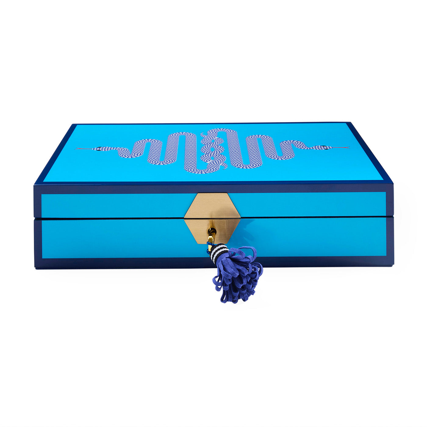 Elegant Lacquer Jewelry Box for Women - Handcrafted Wooden Storage Organizer with Mirror - Perfect for Necklaces, Rings & Earrings - Home Decor & Gift Idea