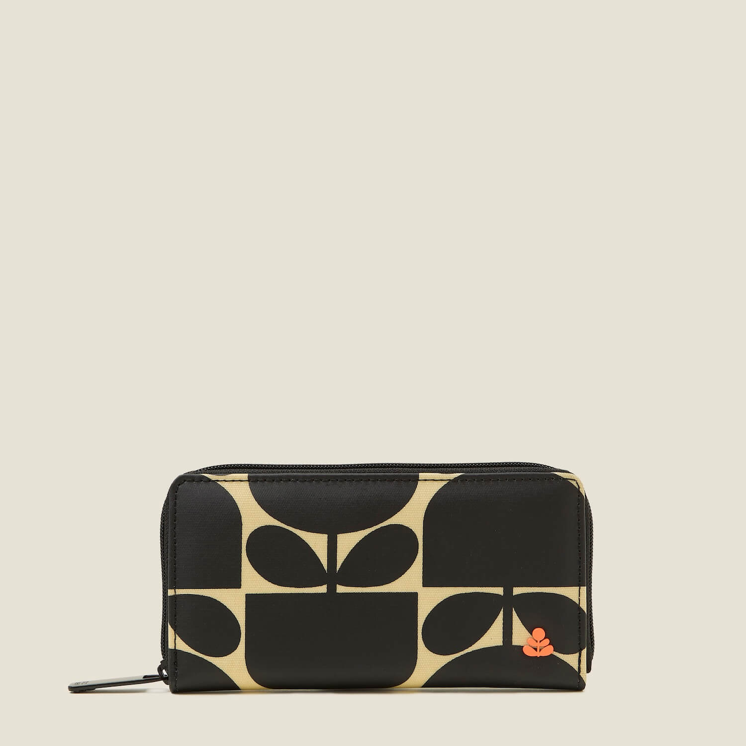 Forget Me Not Wallet - RFID Blocking Flower Design Monochrome Wallet for Women | Perfect for Travel, Shopping & Everyday Use
