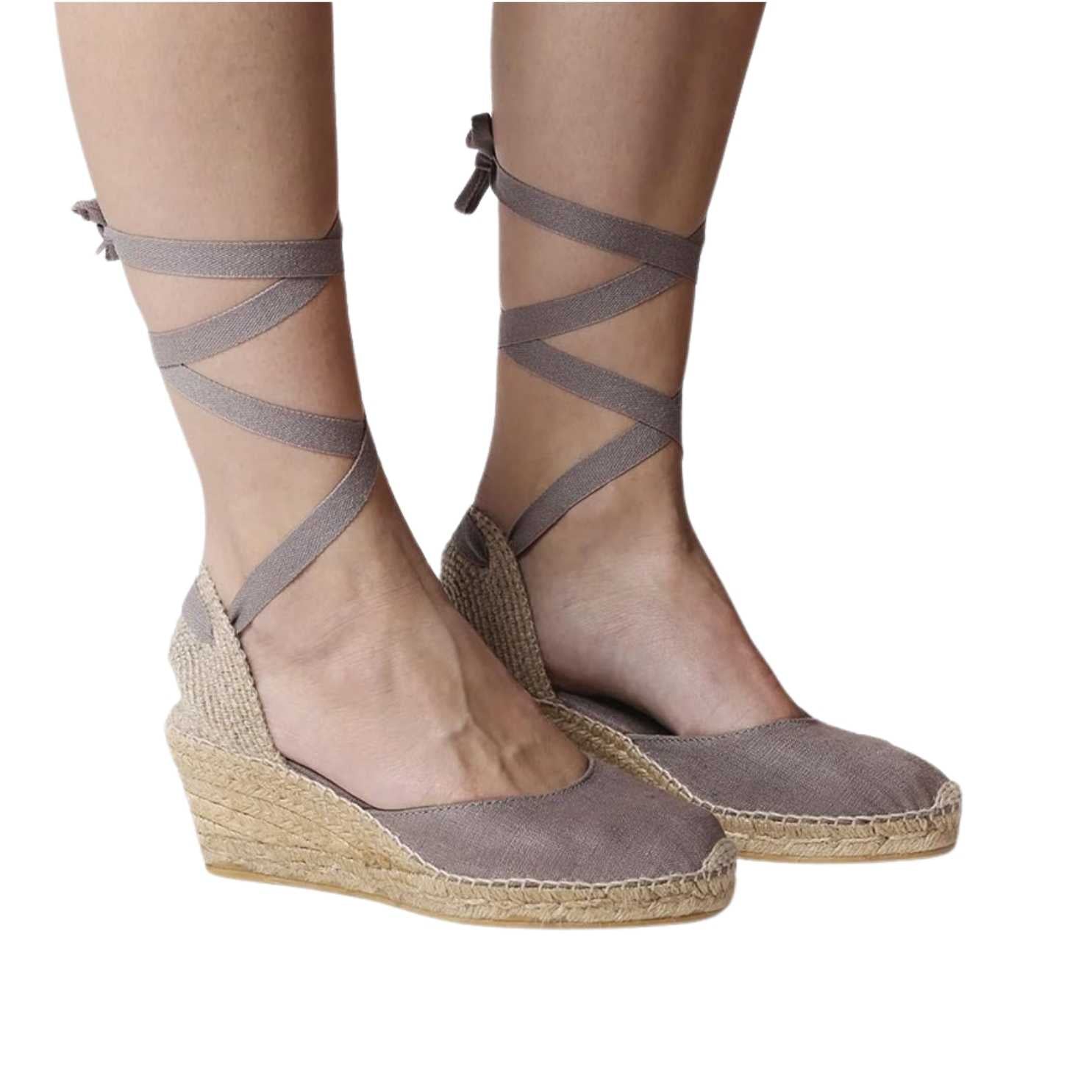 Women's Comfortable Basic Linen Wedge Espadrille Sandals - Breathable Summer Casual Shoes for Beach, Vacation & Everyday Wear