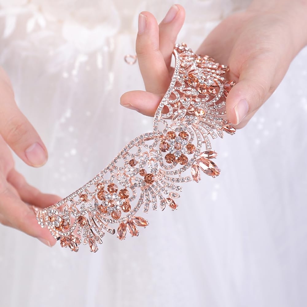 JWICOS Crystal Wedding Tiara Crown for Brides - Perfect for Bridal Party & Photos