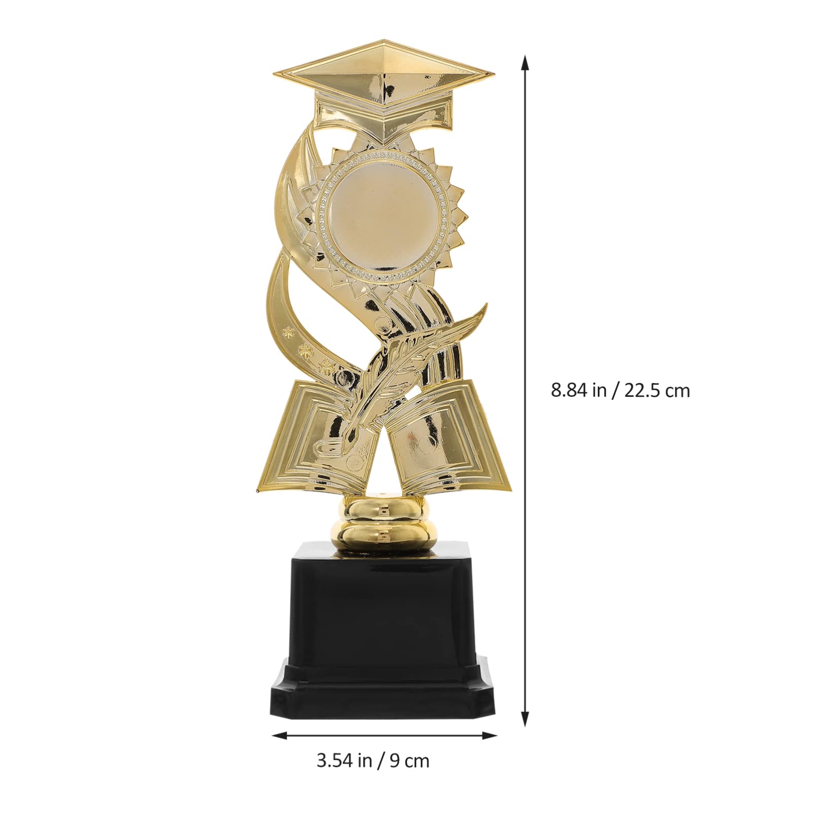 Yardwe 4-Piece Mini Doctor Trophy Set - Small Gold Awards for Graduation Party Decor, Table Centerpieces & Office Desk Decorations | Perfect for Medical School Graduation Gifts, Achievement Awards & Miniature Trophy Displays