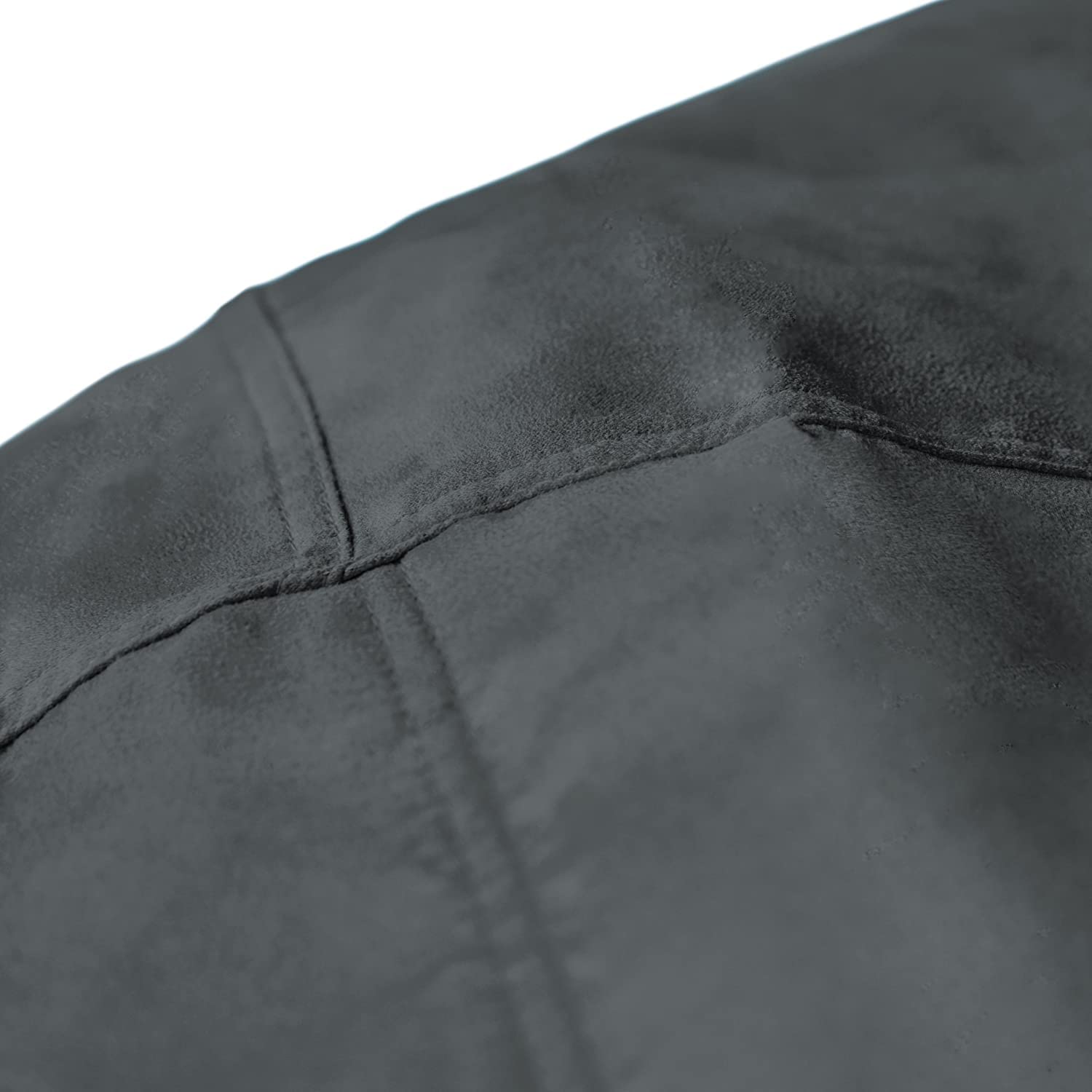 Luxurious 5ft Microsuede Bean Bag Chair - Ultra Soft Foam Filled Washable Large Sack Sofa for Kids Teens Adults - Perfect for Dorm Rooms, Living Rooms & Game Rooms - Black