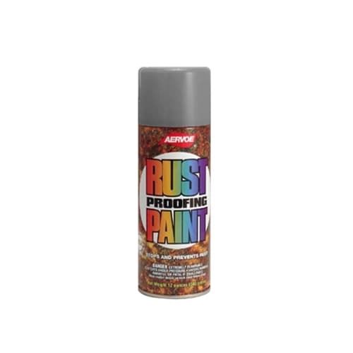 Aervoe 349 12 oz. Gray DTM Rust Proof Enamel Spray Paint - Ideal for Metal Surfaces, Automotive Parts & Outdoor Equipment Protection