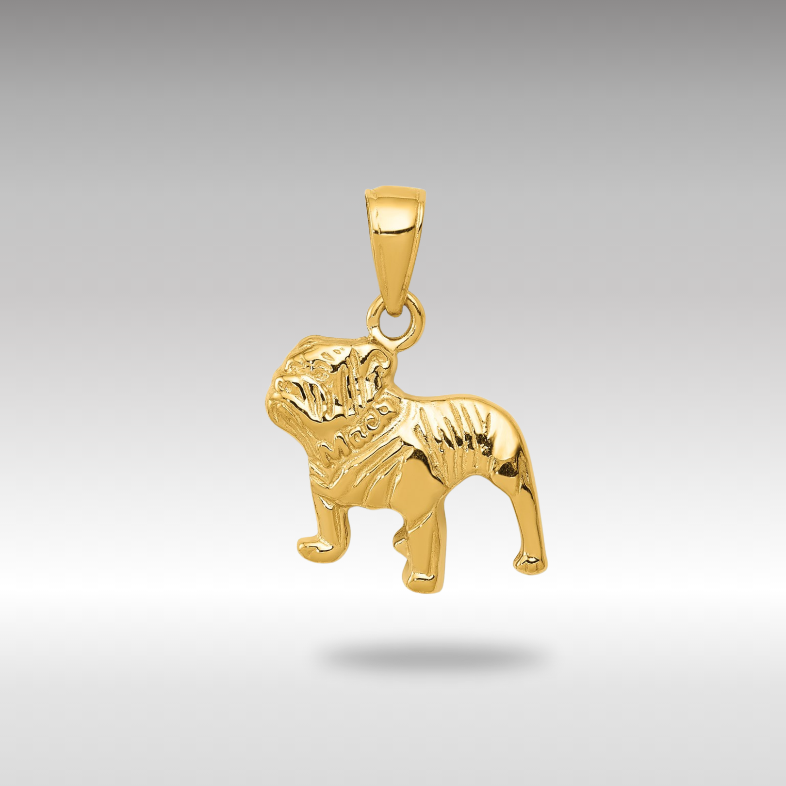 14K Gold Bulldog Dog Pendant Necklace for Men - Stylish Hip Hop Jewelry Gift for Dog Lovers, Perfect for Casual Wear & Special Occasions