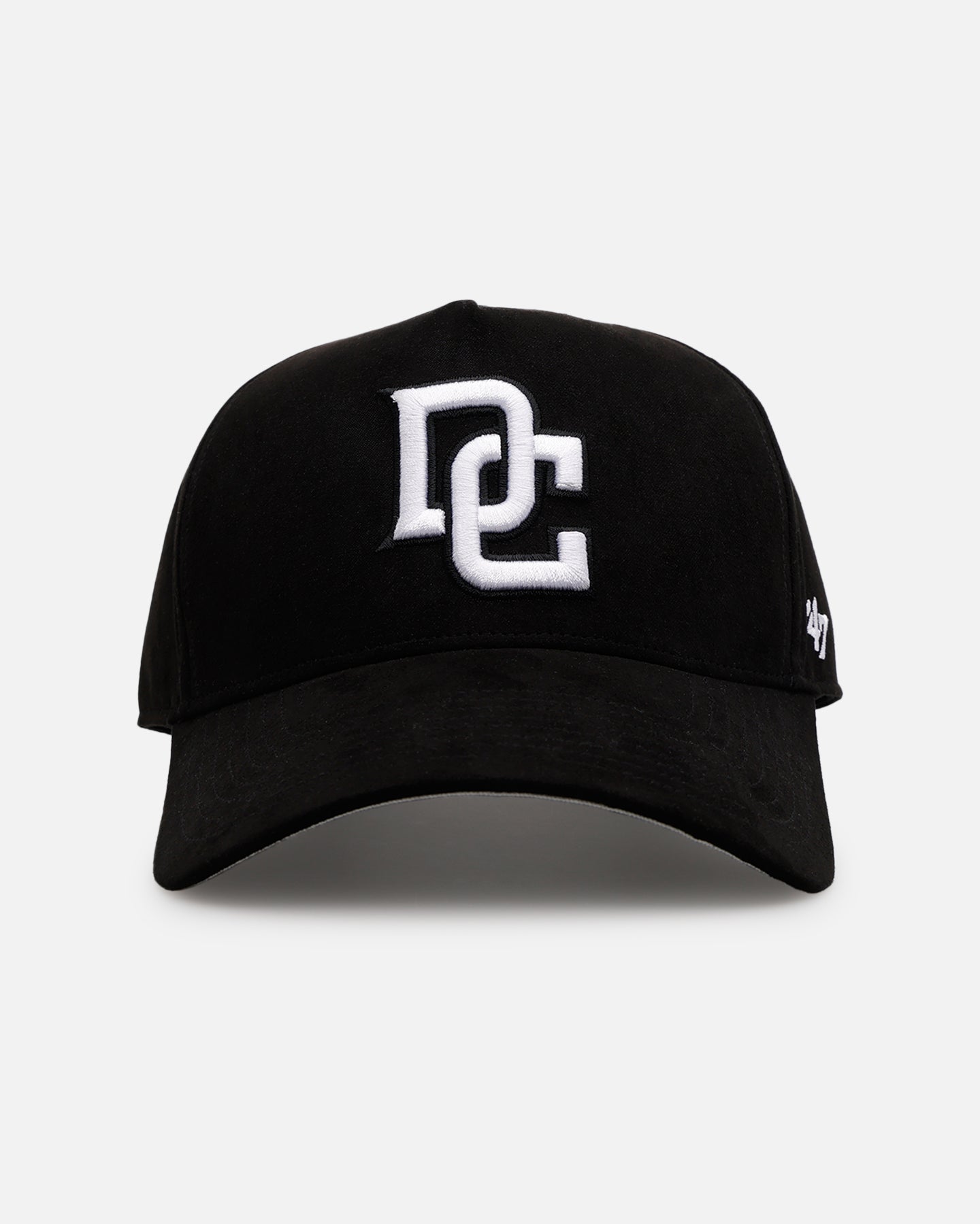 47 Brand Washington Nationals 'Ultrasuede' 47 MVP Strapback Hat - Black/White Adjustable Snapback Cap for Baseball Fans & Sports Enthusiasts - Perfect for Games, Tailgating & Everyday Wear