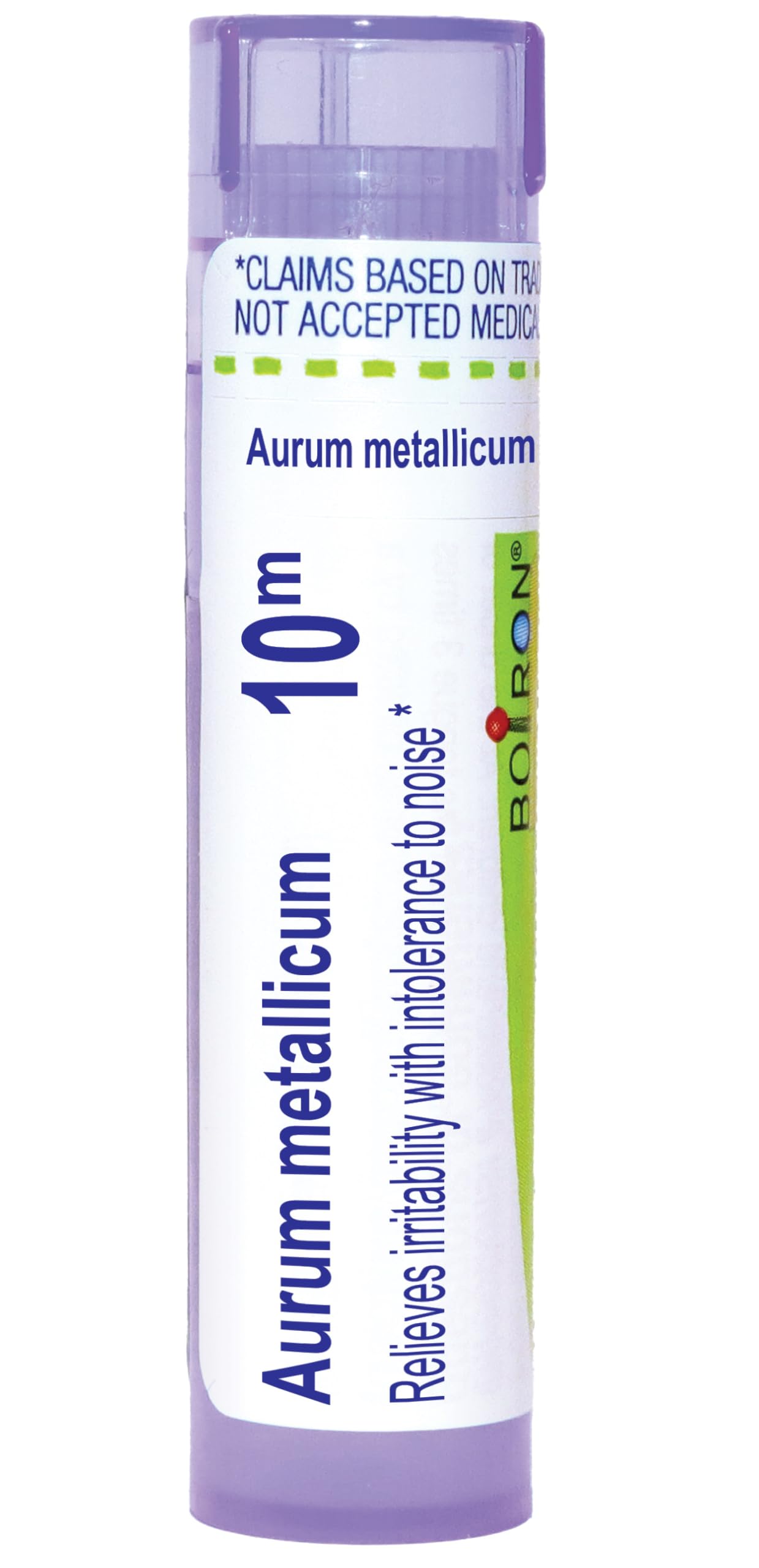 Boiron Aurum Metallicum 10M Homeopathic Medicine for Irritability & Noise Sensitivity - 80 Pellets | Natural Stress Relief & Emotional Balance for Work, Travel & Daily Life