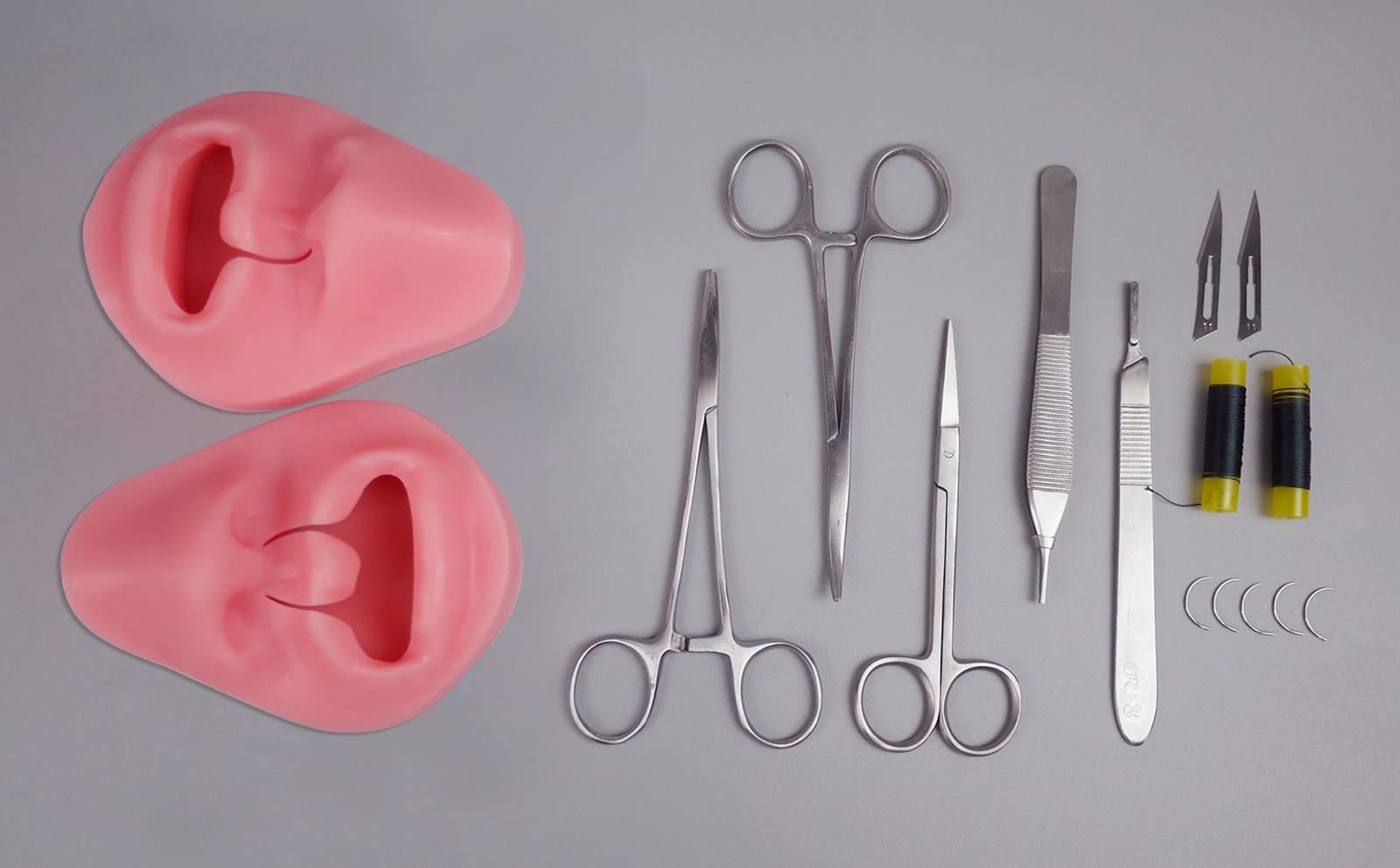 KUUY Rabbit Lip Repair Cleft Lip Suture Training Model - Medical Suture Practice Pad for Cleft Lip Surgery Simulation | Perfect for Medical Students, Surgeons & Nursing Training | Realistic Human Skin Texture for Lifelike Practice