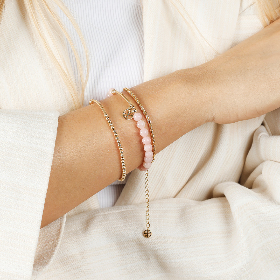 Aragonite Charm Bracelet - Stone of Truth Jewelry for Women | Healing Crystal Bracelet for Stress Relief & Positive Energy | Perfect for Meditation, Yoga & Spiritual Gifts
