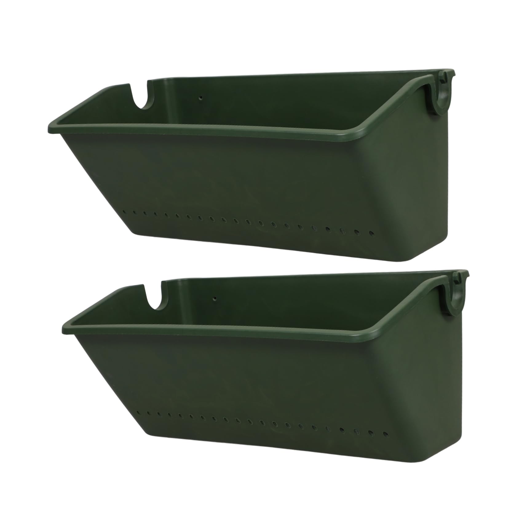 2 Pack Large Outdoor Hanging Planters - Wall Mounted Plant Baskets for Balcony, Deck & Window Decor - Durable Grow Bags & Flower Pots for Vertical Gardening, Herbs, Succulents & Indoor Plants