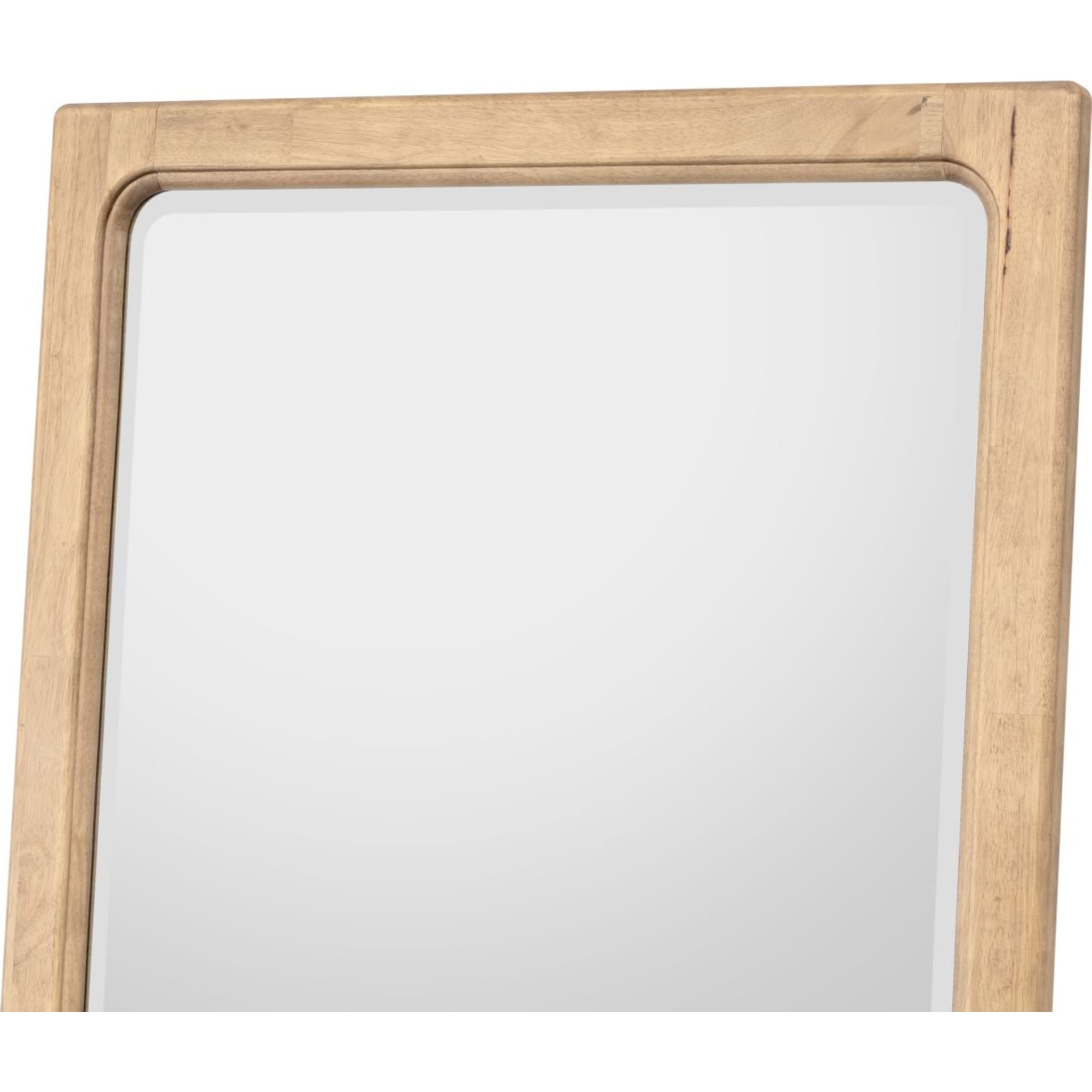 Brentwood Floor Mirror with Brioche Design - Full-Length Standing Mirror for Bedroom, Living Room, and Entryway Decor