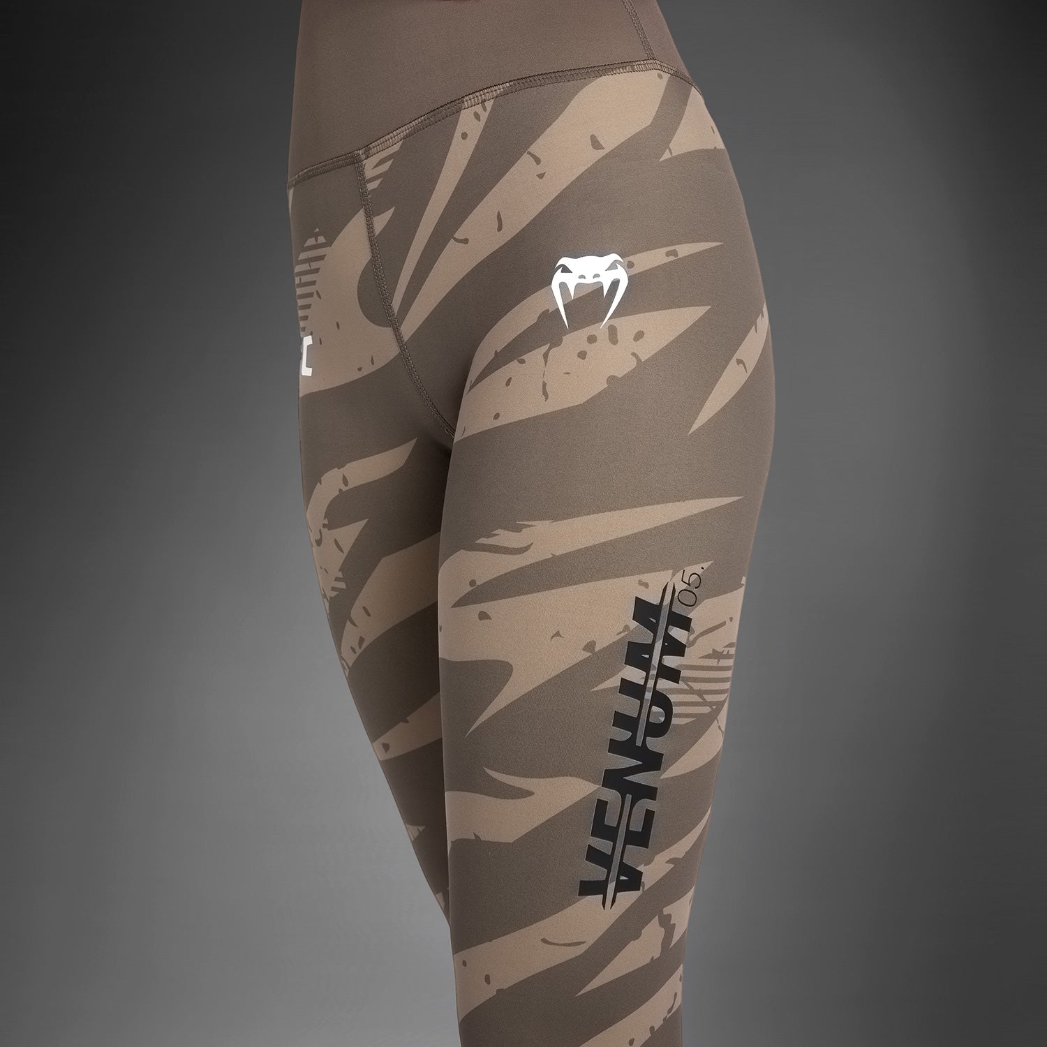 Venum UFC Adrenaline Fight Week Women's Performance Tight - Desert Camo MMA Workout & Training Leggings for Fitness & Combat Sports