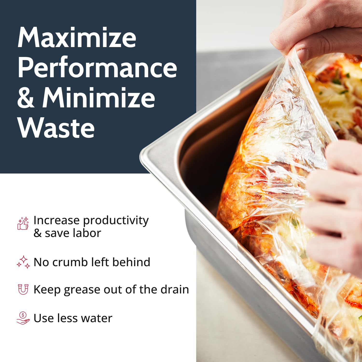 Disposable Half Pan Liners 12.5x5.5 Inch - Oven Safe up to 400°F, Perfect for Buffet Serving, Catering & Hotel Use - Easy Clean Up PanSaver Clear Plastic Pan Covers for Food Safety & Convenience