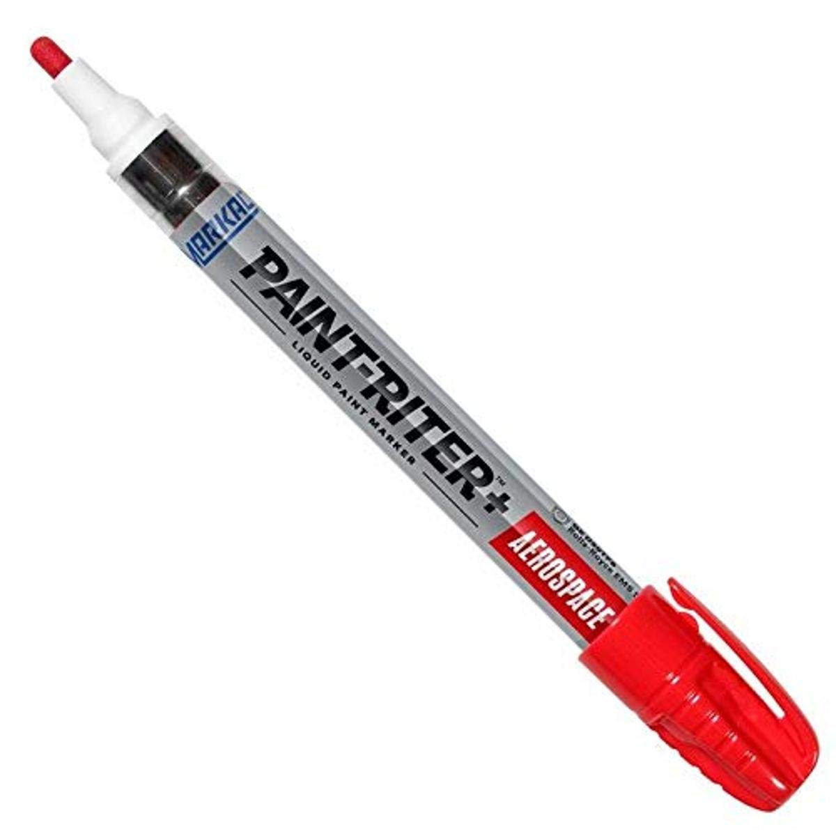 Aerospace Paint Marker - Red (Pack of 12) | High-Quality Paint-Riter for Metal, Plastic & Glass | Perfect for DIY, Industrial Marking & Automotive Touch-Ups