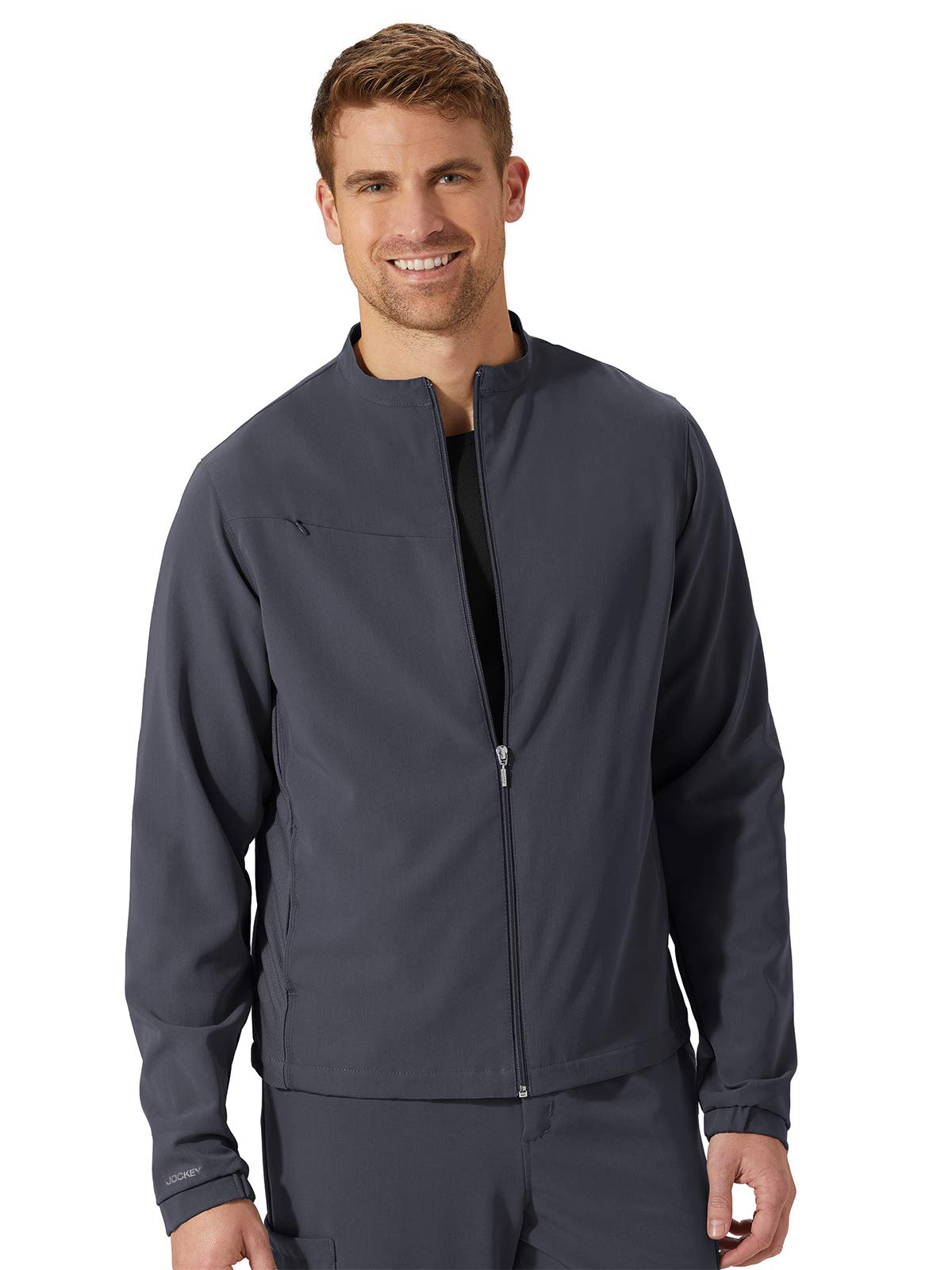 Jockey Scrubs Unisex Jacket 2477 - Comfortable Medical Workwear for Doctors & Nurses | Charcoal Color | XX-Large Size | Perfect for Hospital Shifts & Healthcare Professionals