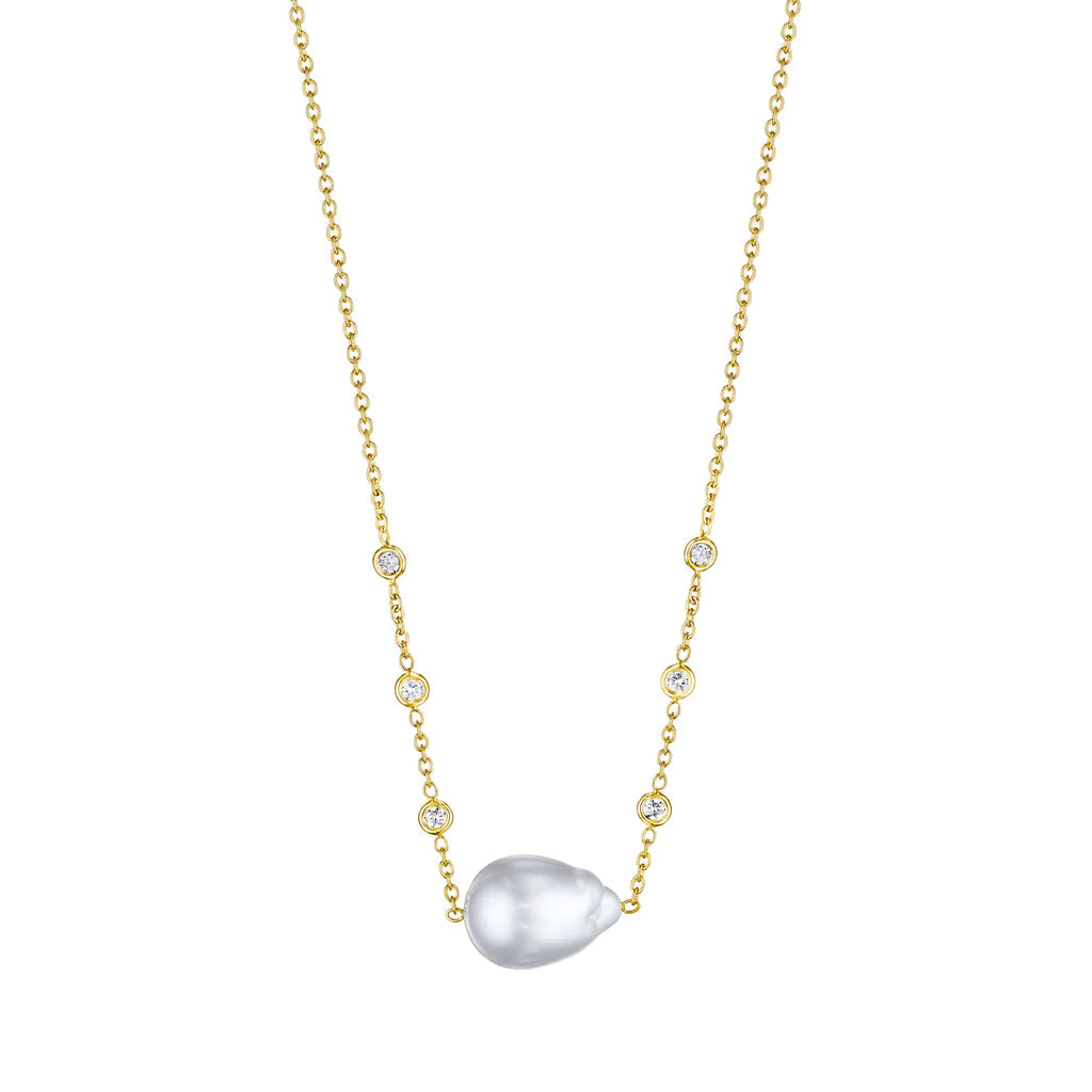 Penny Preville South Sea Pearl Necklace – Premium White Pearl Jewelry for Women – Elegant Gift for Weddings, Anniversaries & Special Occasions