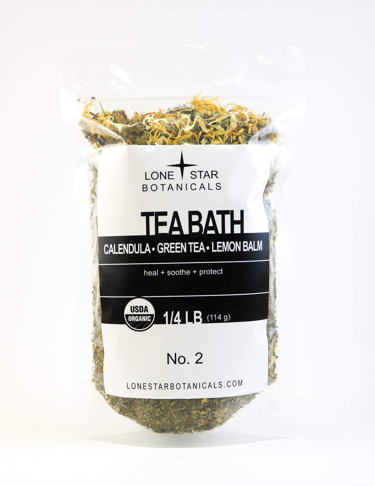 Tea Bath No. 2 - ¼ lb Herbal Tea Blend for Relaxation & Skin Care | Perfect for Spa Day, Stress Relief & Aromatherapy at Home