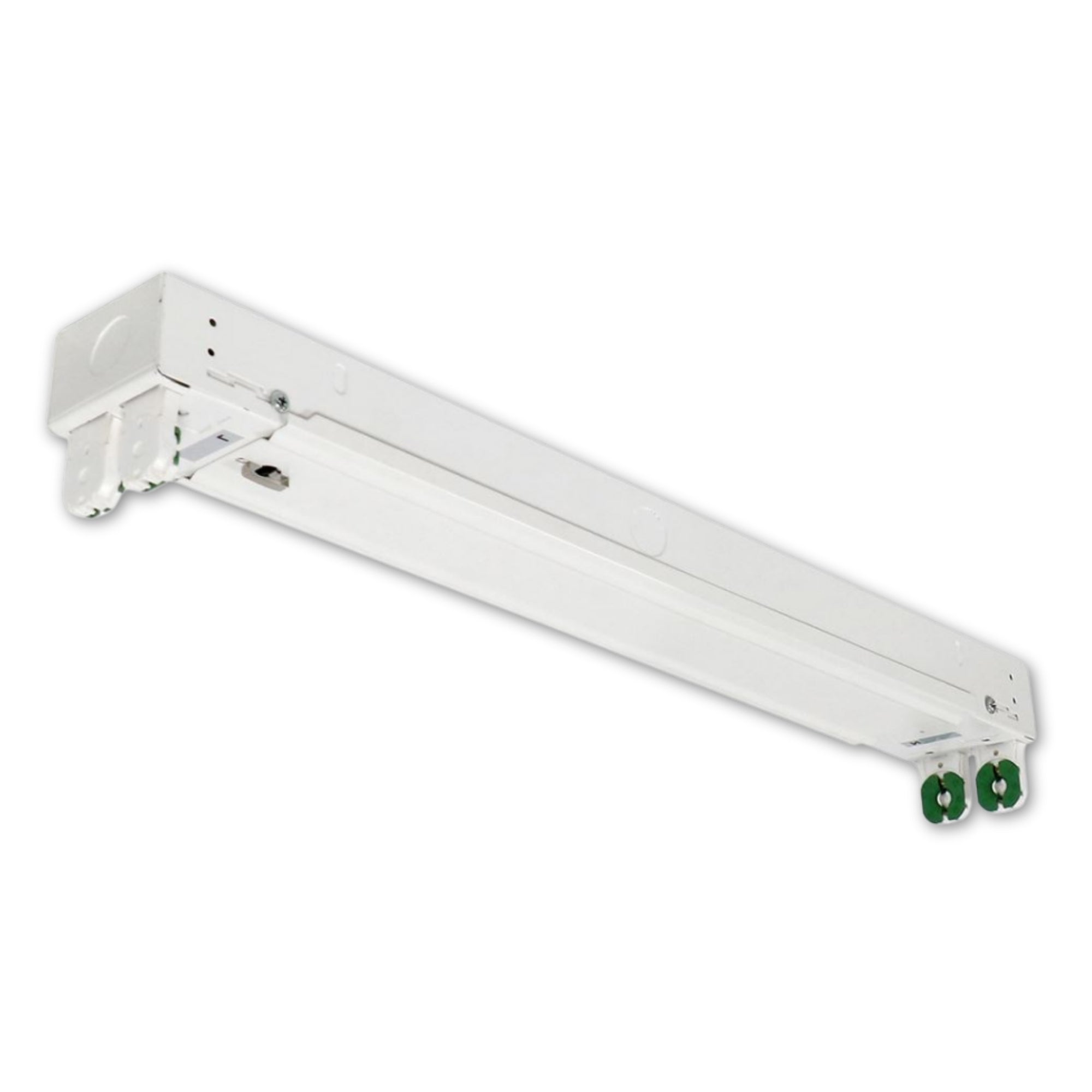2ft LED Tube Ready Strip Light - Ballast Free T8 Type B, 2 Lamp (Bulbs Not Included) - Perfect for Garage, Workshop, and Commercial Lighting