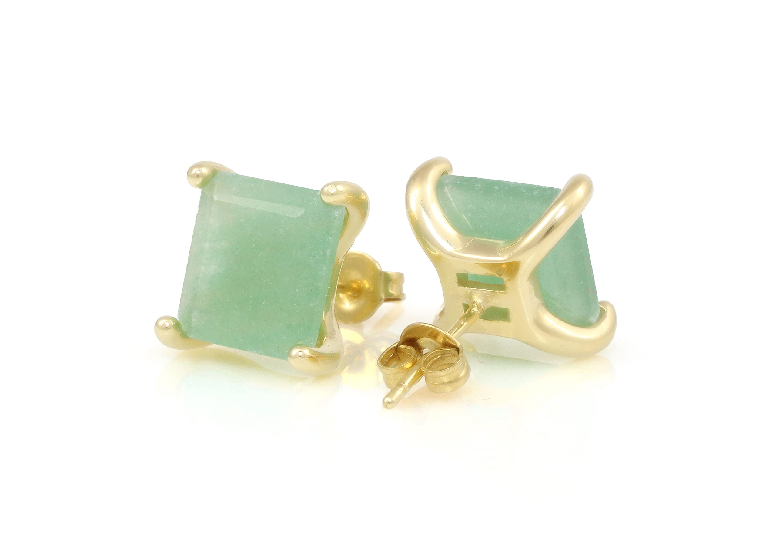 Handmade Green Aventurine Earrings for Women - Dainty Gemstone Jewelry for Everyday Wear & Gifts