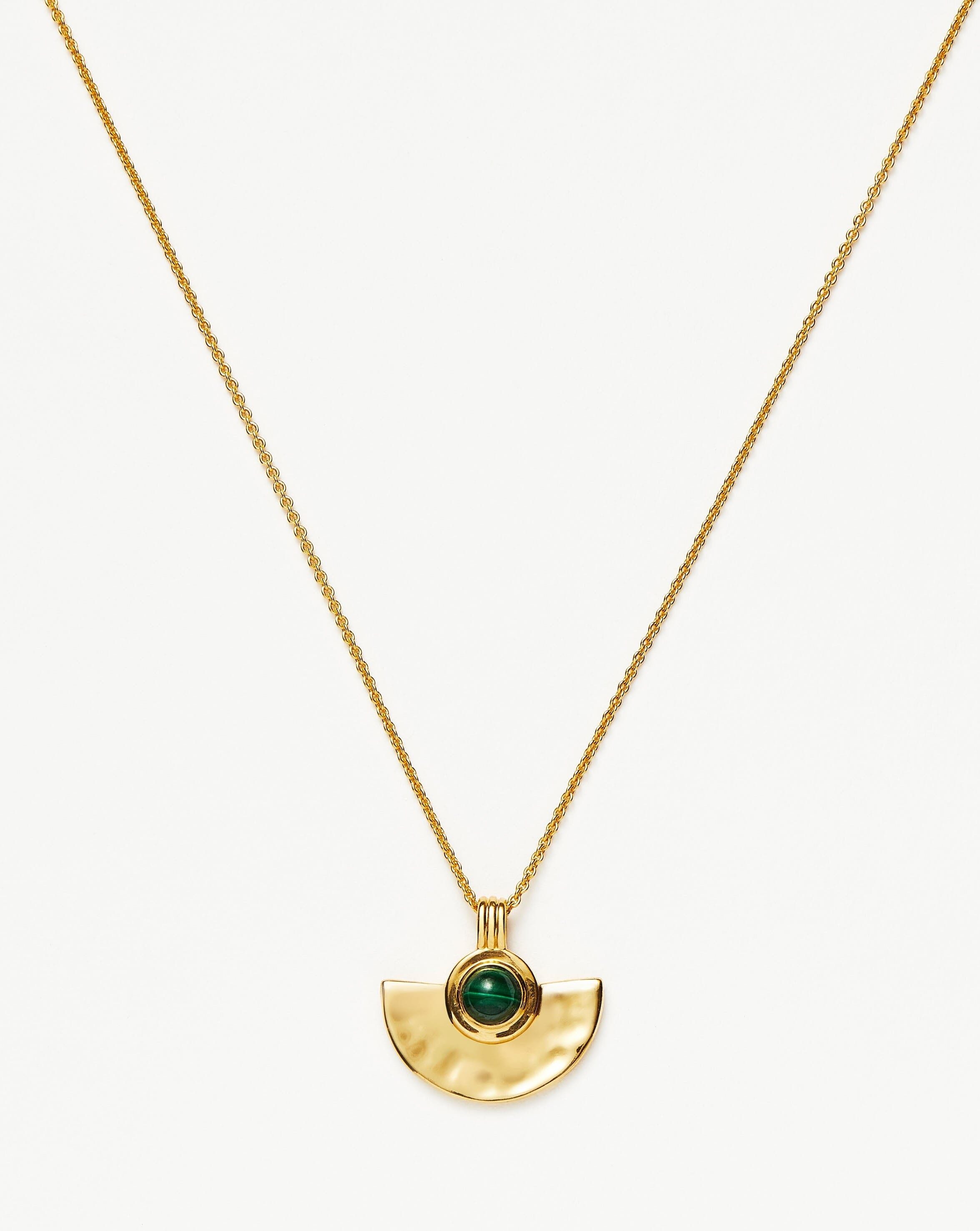 Zenyu Gemstone Fan Pendant Necklace - Elegant Crystal Healing Jewelry for Women | Perfect for Meditation, Yoga & Spiritual Gifts