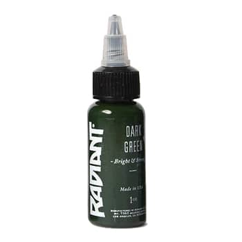 Premium Dark Green Tattoo Ink - Vibrant & Long-Lasting Professional Body Art Pigment for Tattoo Artists & Enthusiasts | Perfect for Sleeves, Cover-Ups & Detailed Tattoo Designs
