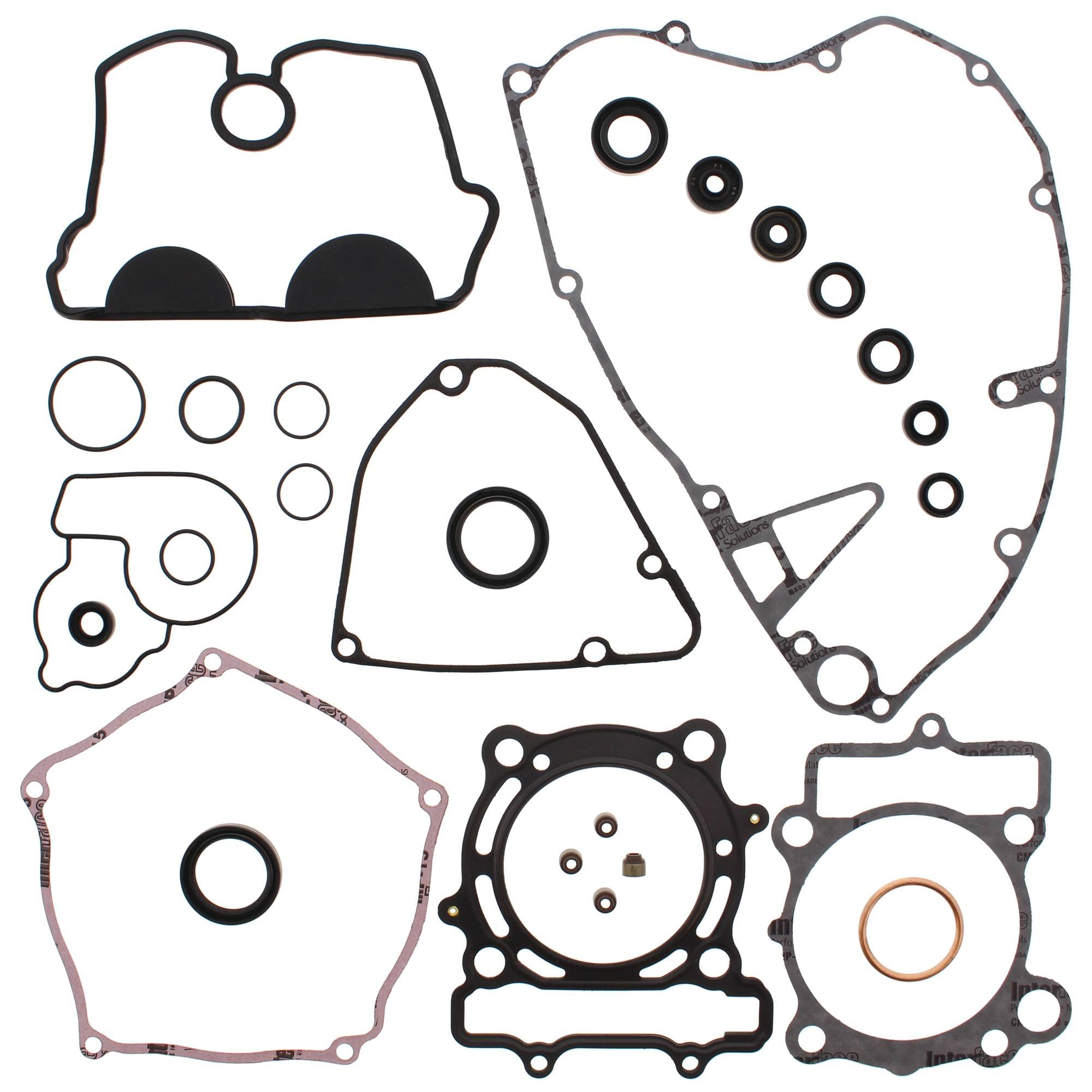 Vertex Complete Gasket Set with Oil Seals for Kawasaki KX250F 2003-2008 (03-07-08) | Engine Rebuild & Maintenance Kit for Dirt Bike Motocross Racing