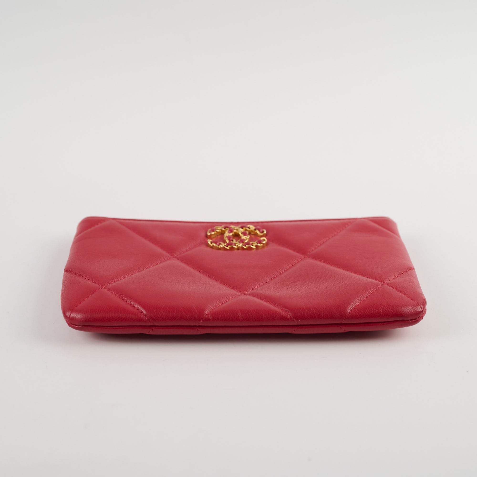 Authentic Chanel 19 Flap Bag in Red Lambskin Leather - Luxury Crossbody Pouch for Women | Perfect for Parties, Date Nights & Special Occasions