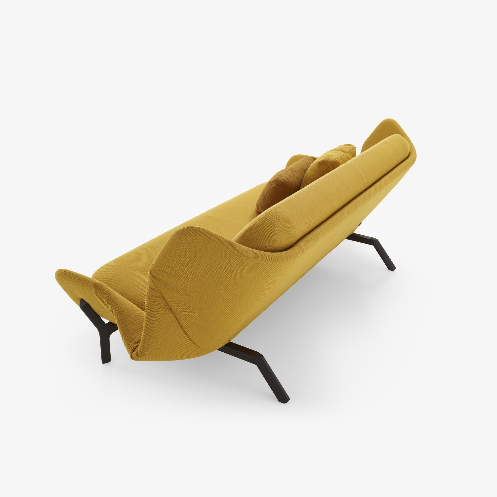 Clam Bed Settee with 2 Arms - Comfortable Lounge Chair for Living Room, Bedroom or Patio Relaxation