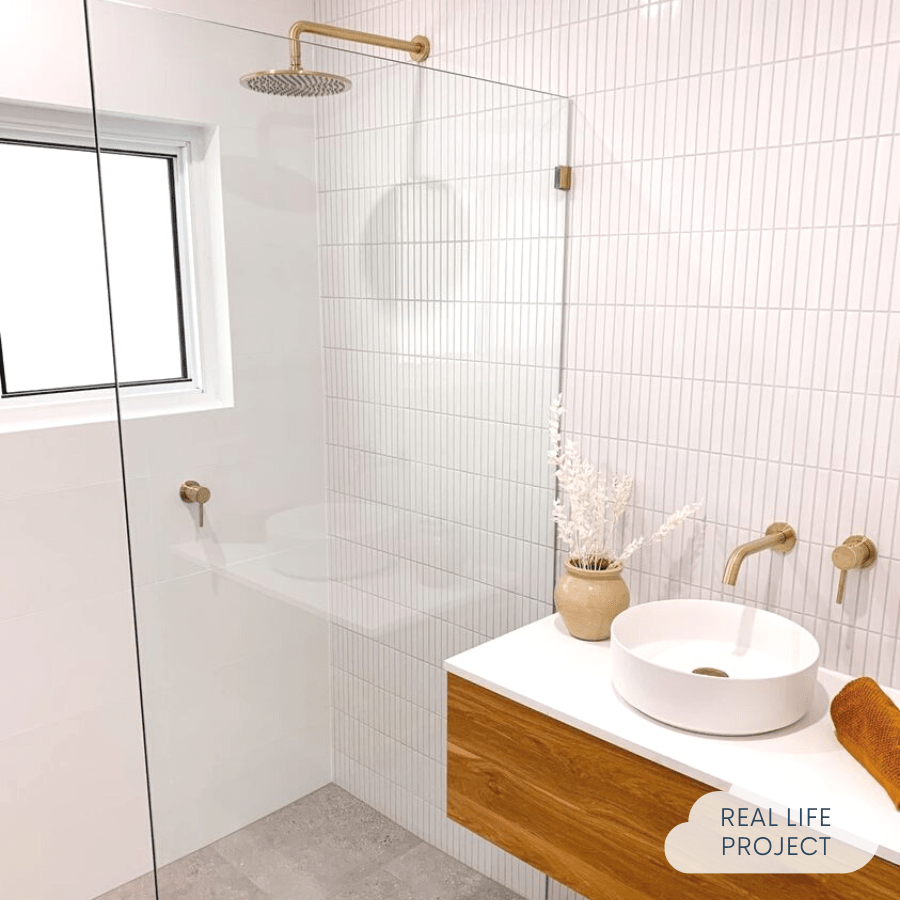 Brunswick Kit Kat Gloss White Ceramic Wall Tile - Perfect for Kitchen Backsplash and Bathroom Renovation