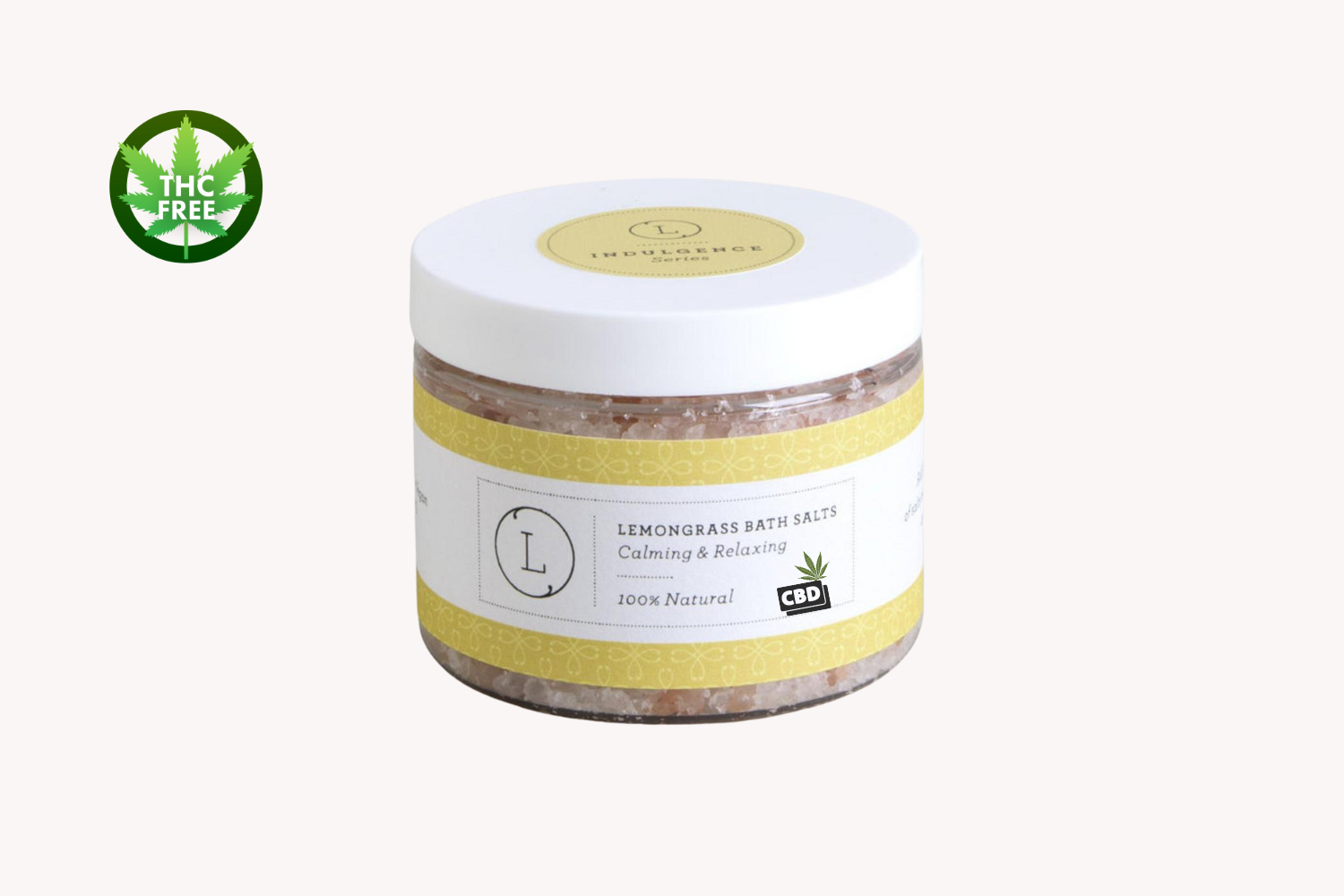 CBD Grapefruit Natural Bath Salt Soak - THC Free Dead Sea, Epsom & Himalayan Salts for Relaxation, Muscle Relief & Skin Care - Perfect for Spa Nights & Self-Care Routines