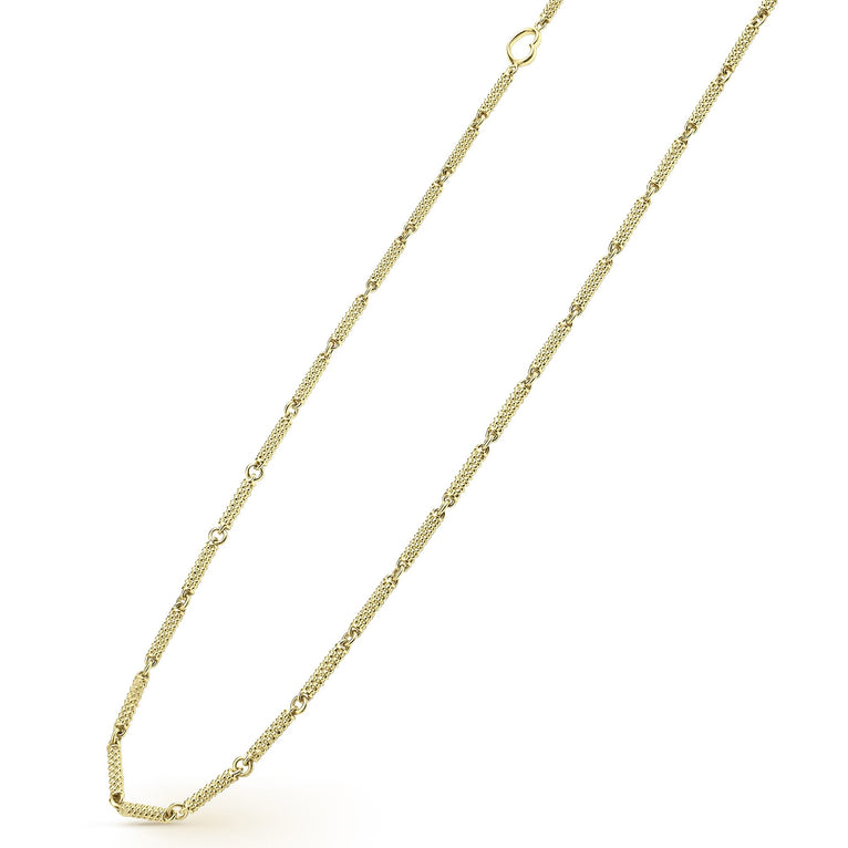 18K Gold Superfine Caviar Link Necklace for Women - Elegant Layered Chain Jewelry Gift for Birthday, Anniversary & Special Occasions