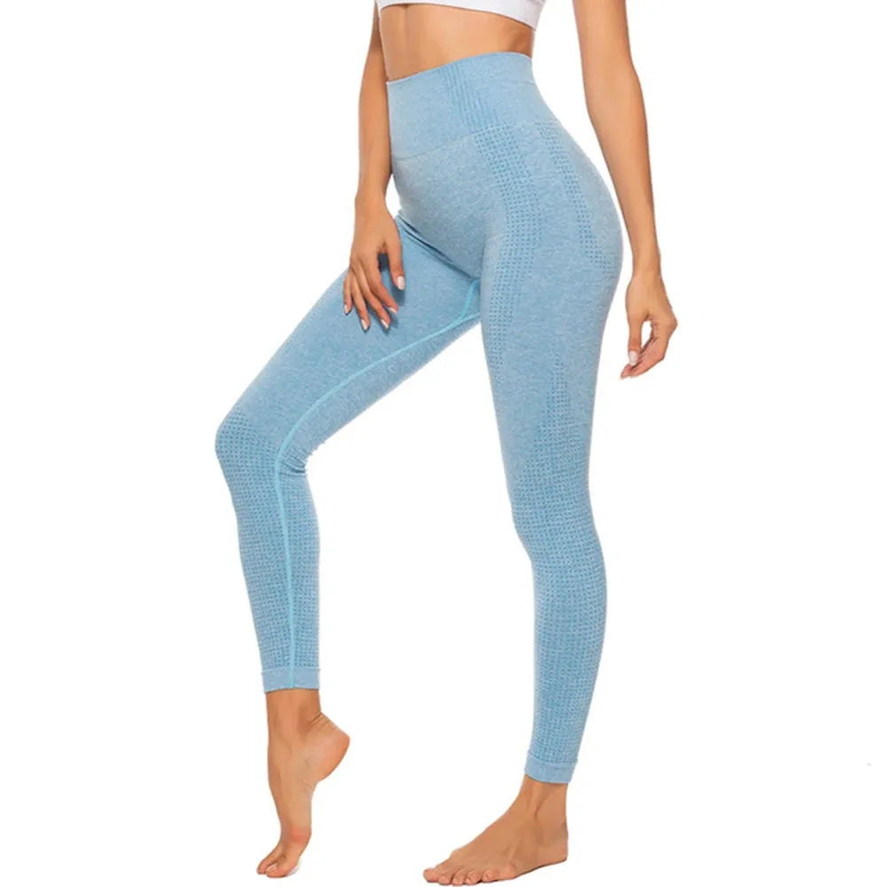High Waist Seamless Leggings for Women - Push Up Yoga Pants with Elastic Waistband for Running, Gym & Fitness | Comfortable Workout Tights for Yoga, Pilates & Daily Wear
