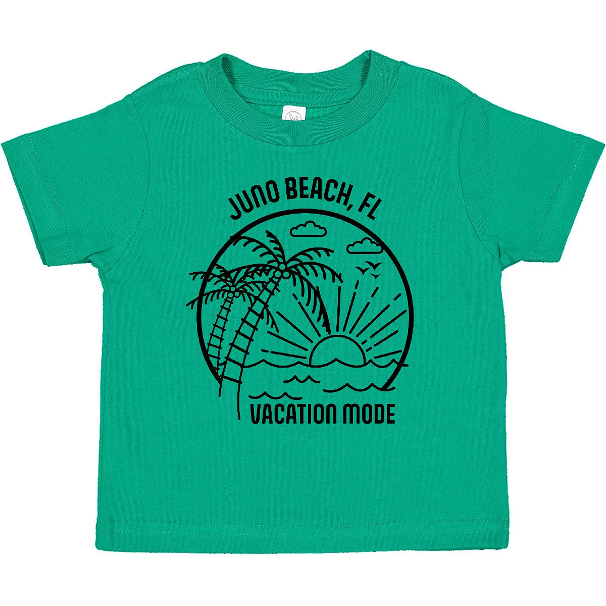 Inktastic Summer Vacation Mode Juno Beach Florida Toddler T-Shirt - Cute Florida Beach Outfit for Toddlers, Boys & Girls - Perfect for Beach Trips, Vacations & Family Outings