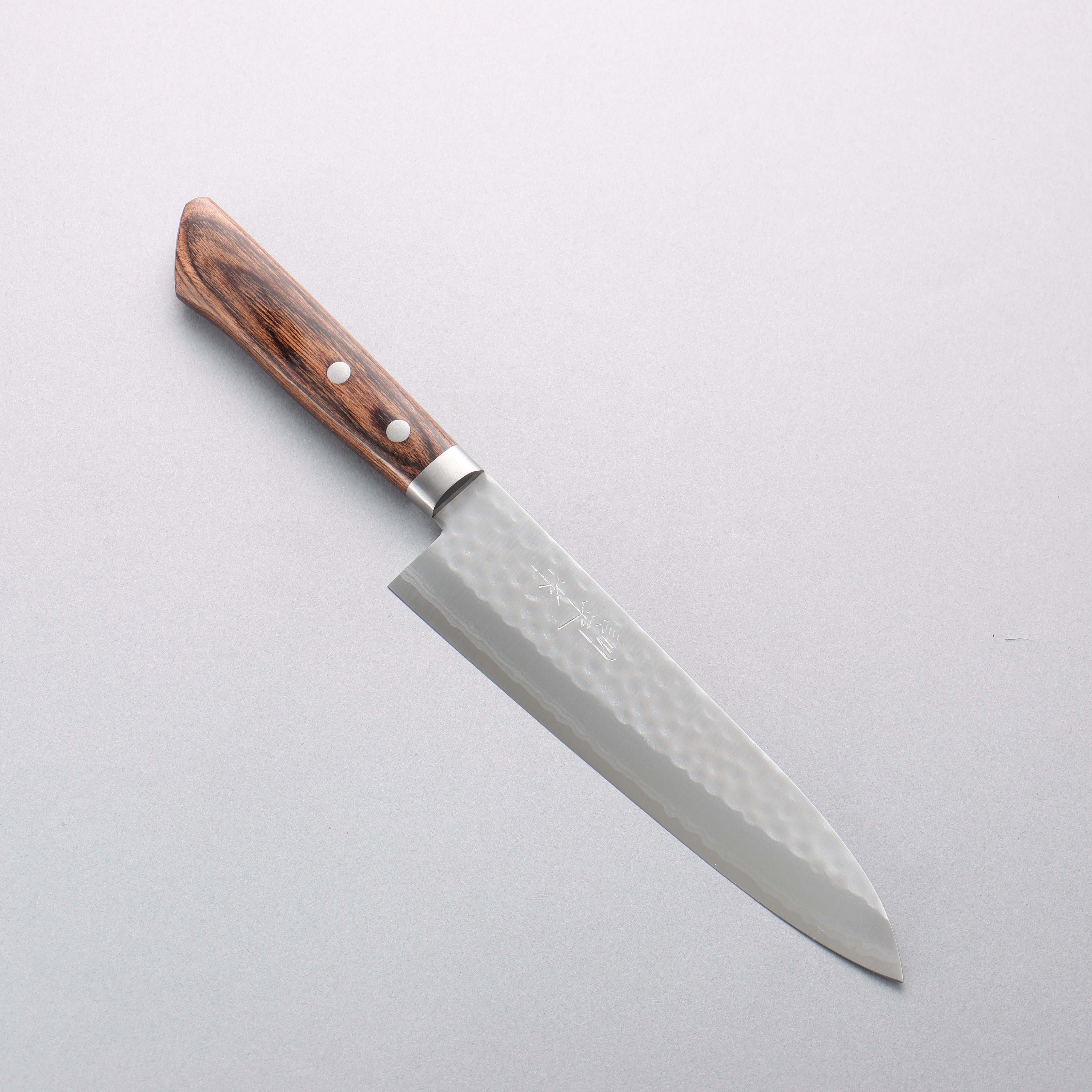 Kunihira Kokuryu VG10 Hammered Damascus Gyuto Chef Knife 180mm - Japanese Kitchen Knife with Scotch Pakka Wood Handle - Perfect for Slicing, Dicing, and Meat Cutting