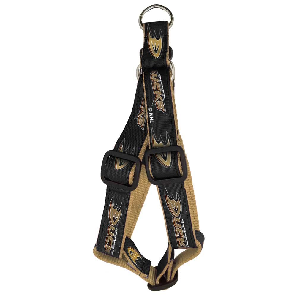 All Star Dogs NHL Anaheim Ducks Dog Harness - Adjustable Pet Vest for Small Medium Large Dogs - Perfect for Game Day, Walks & Outdoor Adventures