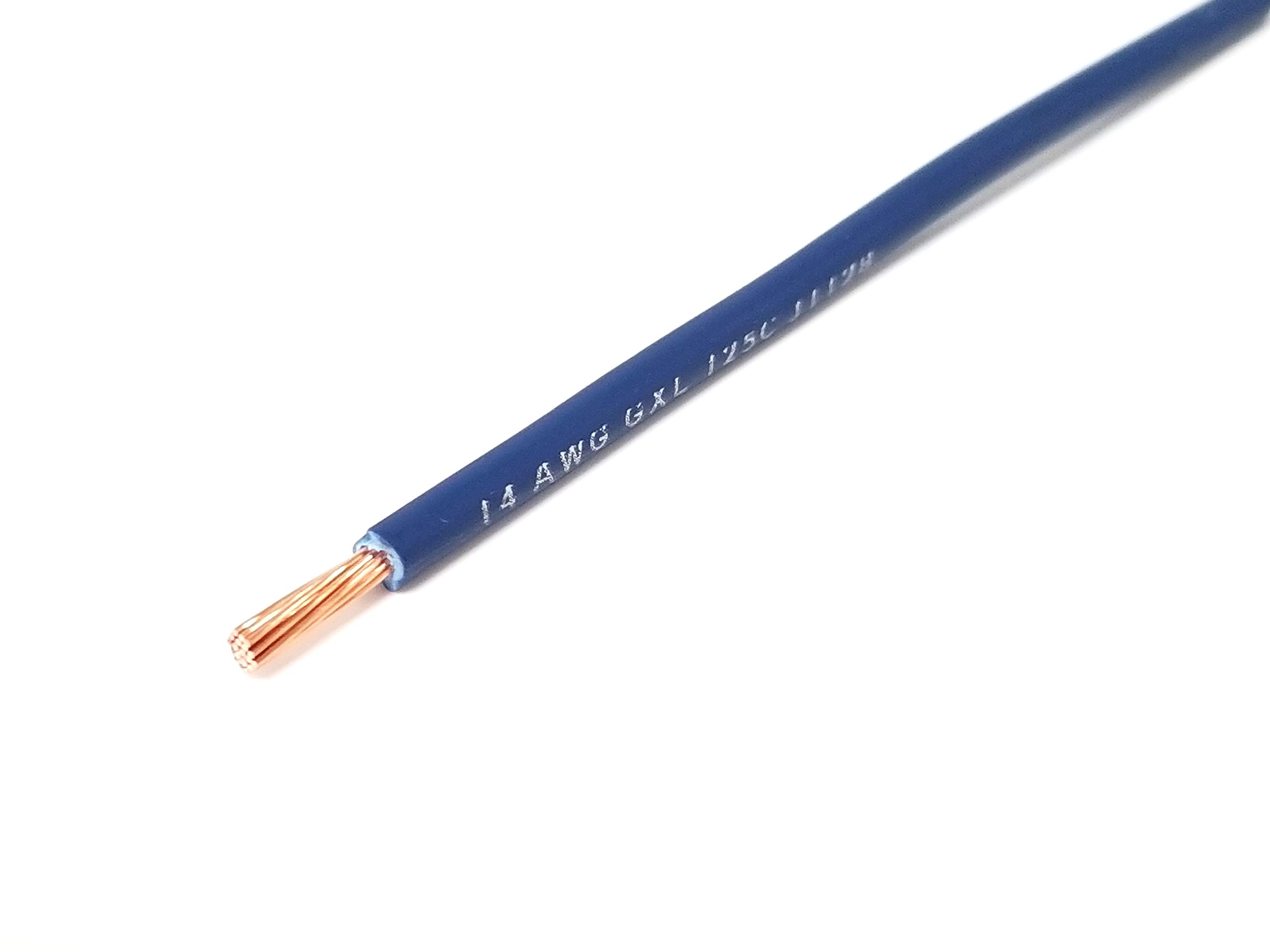 14 AWG GXL Automotive Wire - High Temperature Stranded Copper Wire (8 Colors, Legend Print, 25ft Coil) - AC/DC Power Supply - Made in USA - Perfect for Car Audio, Wiring Harnesses & Electrical Repairs