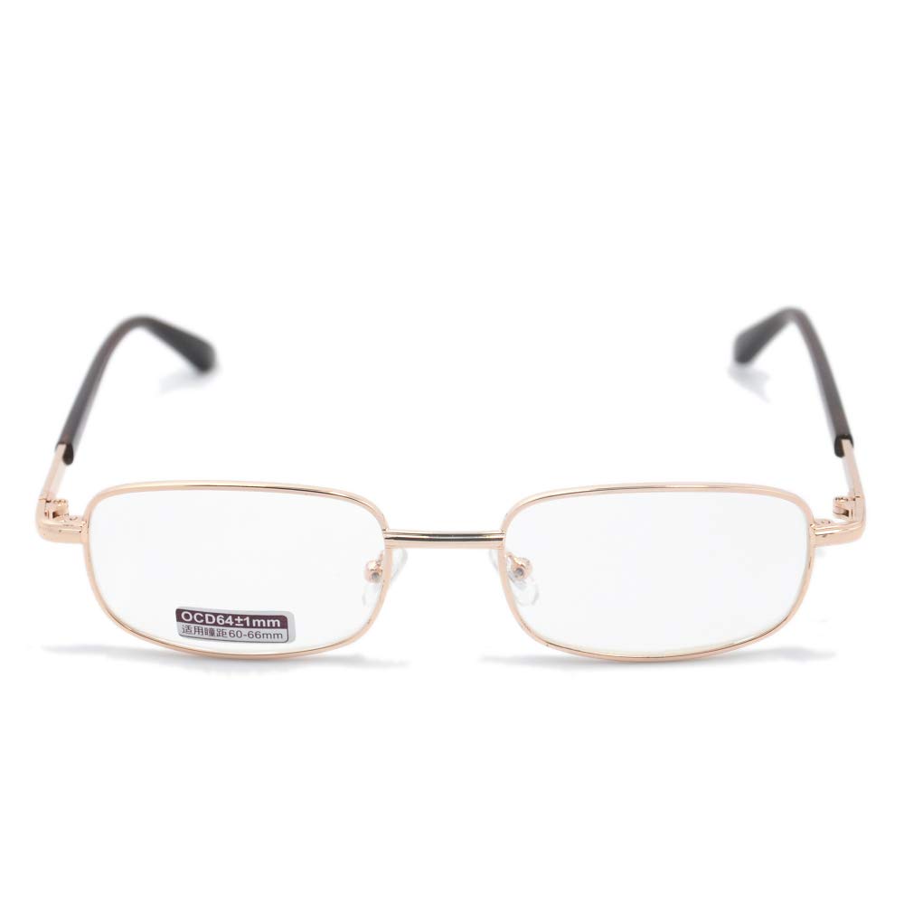 Classic Metal Frame Reading Glasses for Men & Women - +0.50 to +6.00 Strength (QS8031) | Lightweight & Durable Eyewear for Reading, Office Work & Daily Use